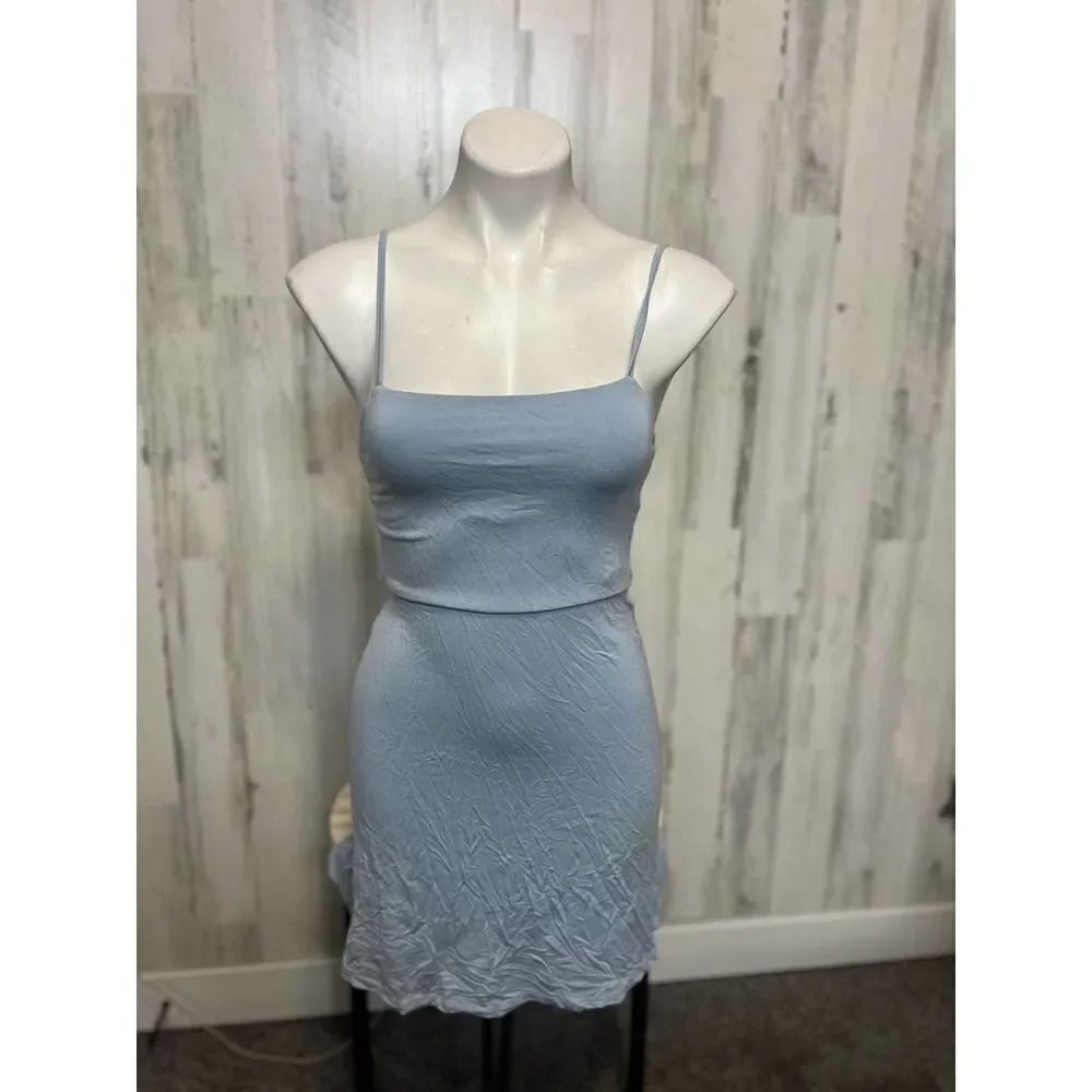 Blue flare dress
